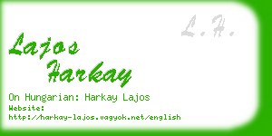lajos harkay business card